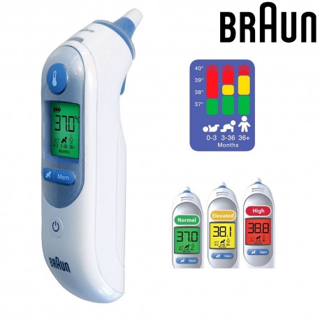 Infraraudonųjų spindulių ausies termometras BRAUN ThermoScan 7