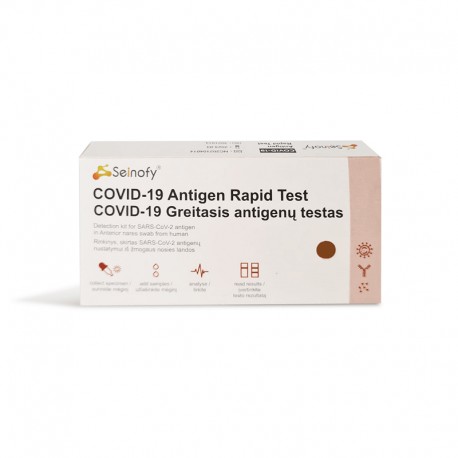 Greitasis Covid-19 antigenų testas Seinofy ® (iš nosies landų)