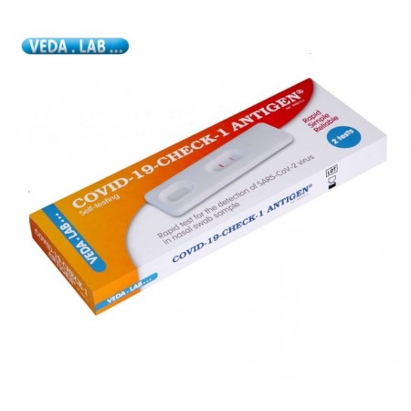 Nosiaryklės Covid-19 antigenų testas COVID-19-CHECK-1® (2 vnt.)