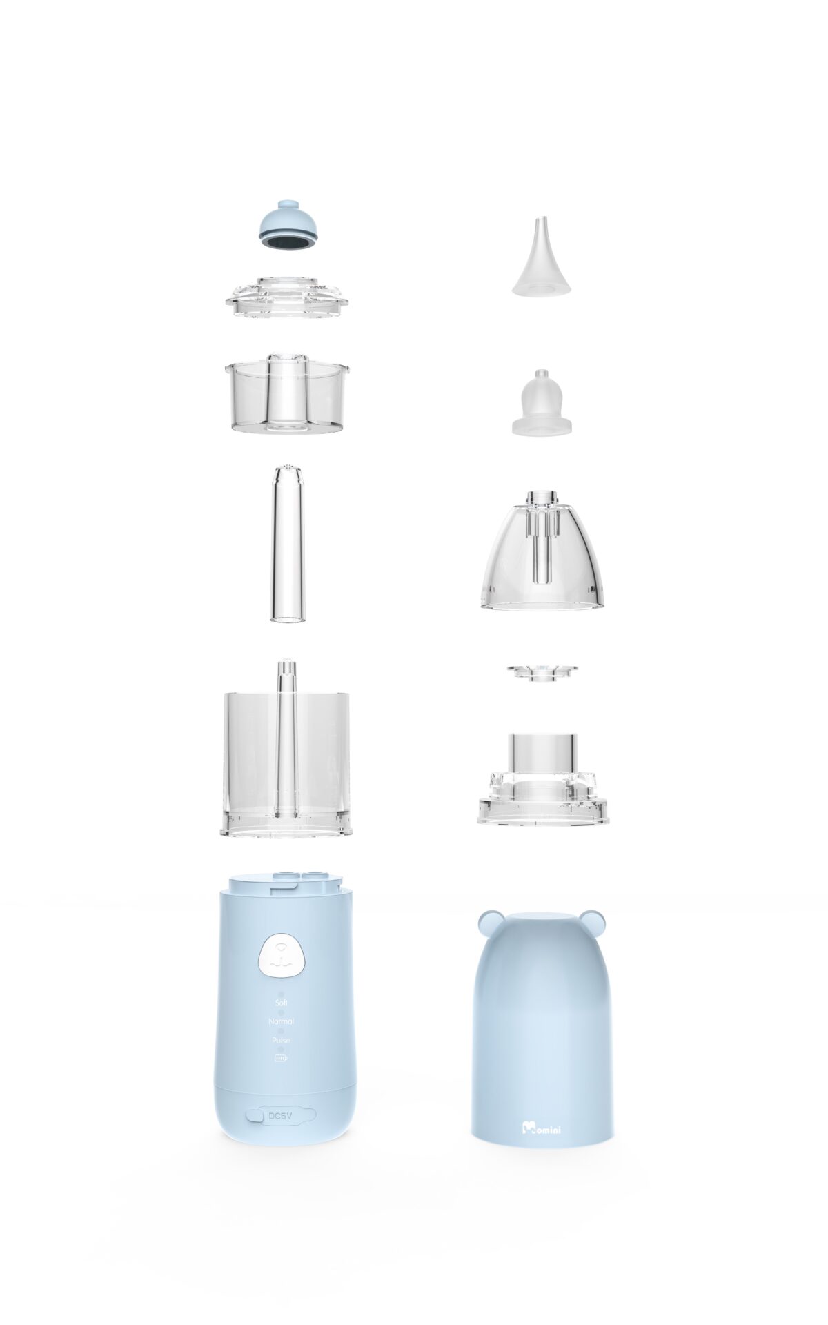 Nosies irigatorius ir aspiratorius Momini NanoFlush 2in1-1