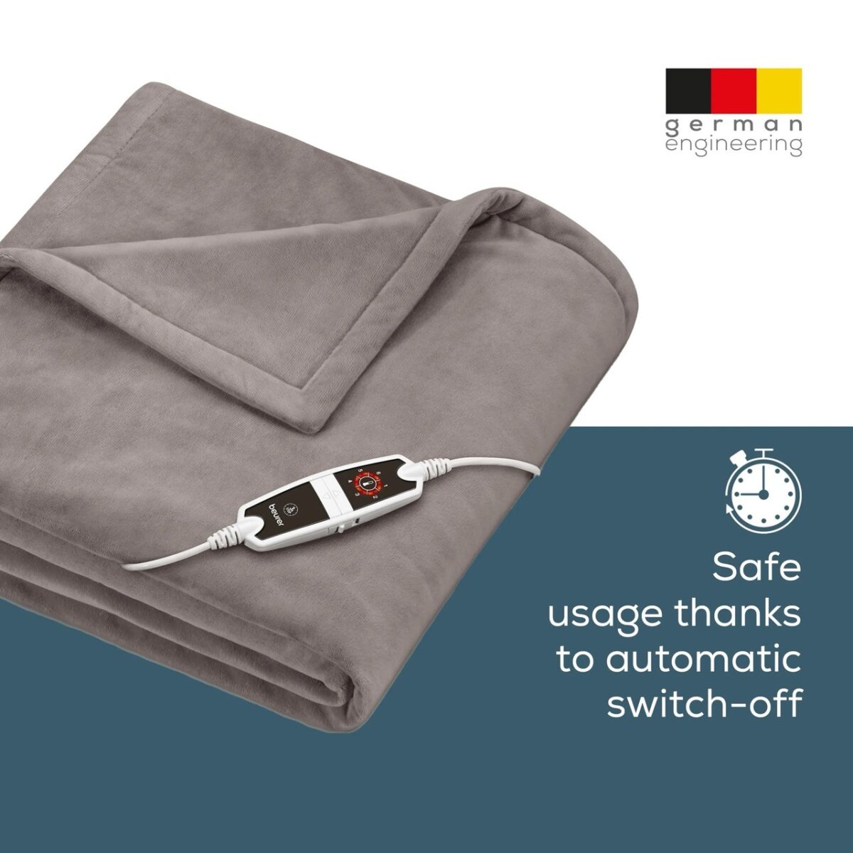 Šildanti antklodė Beurer HD150 Taupe Cosy XXL-2