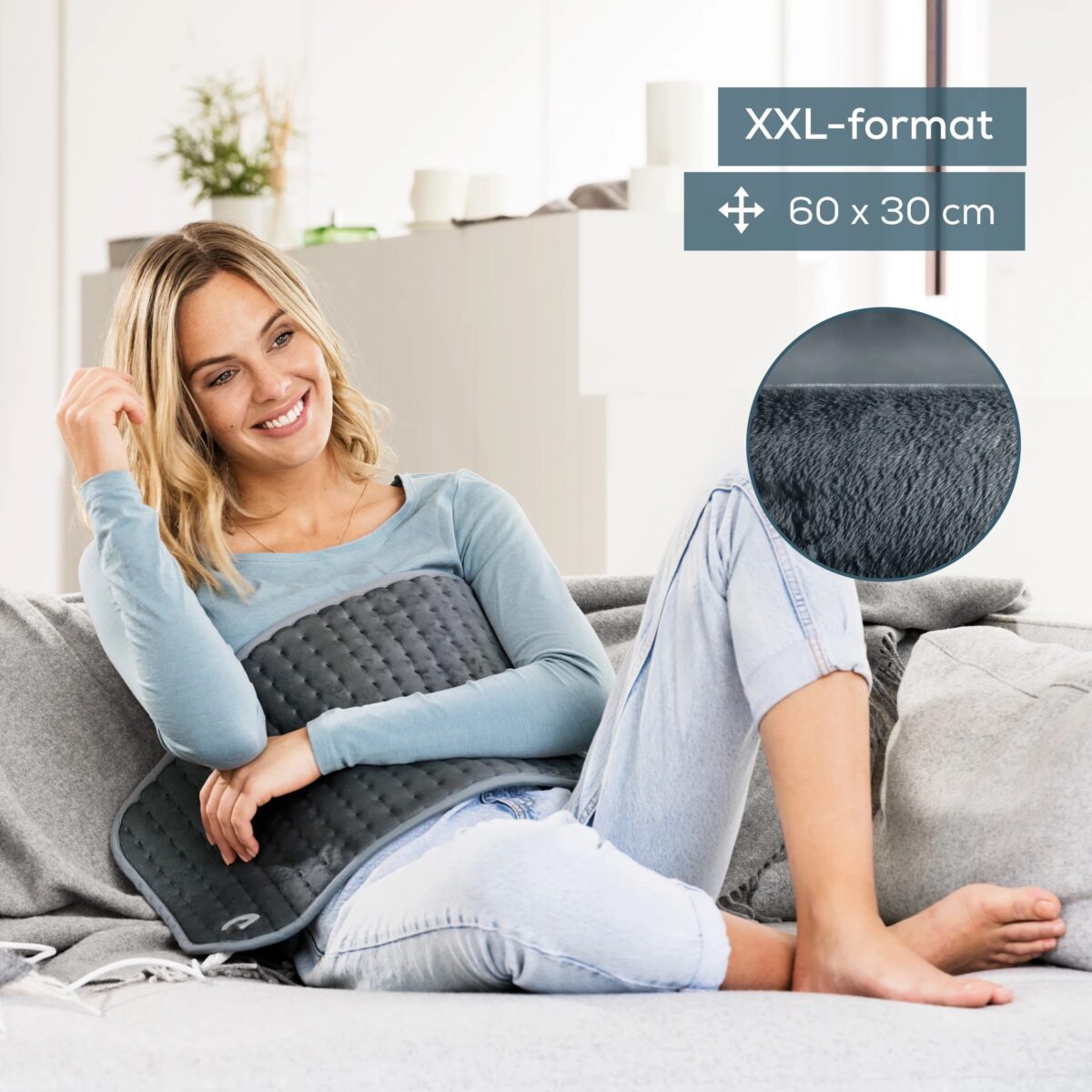 Šildanti pagalvėlė Beurer HK123 XXL Cozy Grey-1