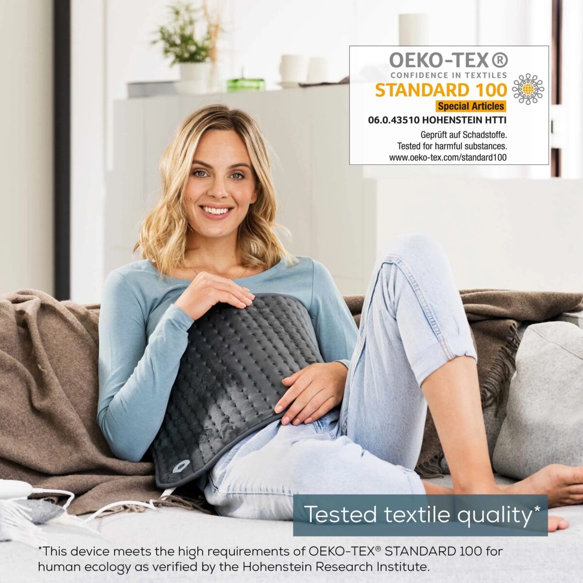 Šildanti pagalvėlė Beurer HK123 XXL Cozy Grey-3