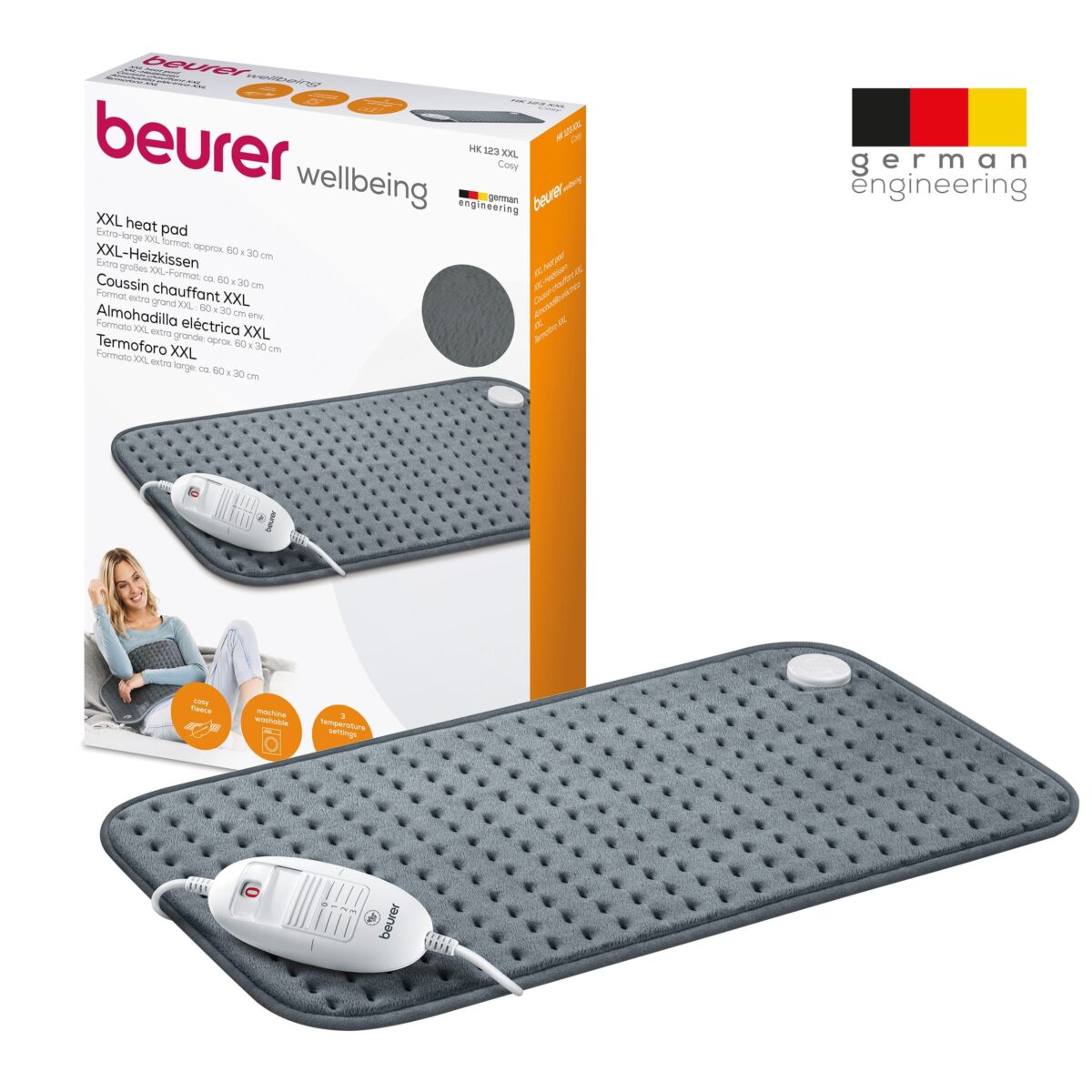 Šildanti pagalvėlė Beurer HK123 XXL Cozy Grey-7