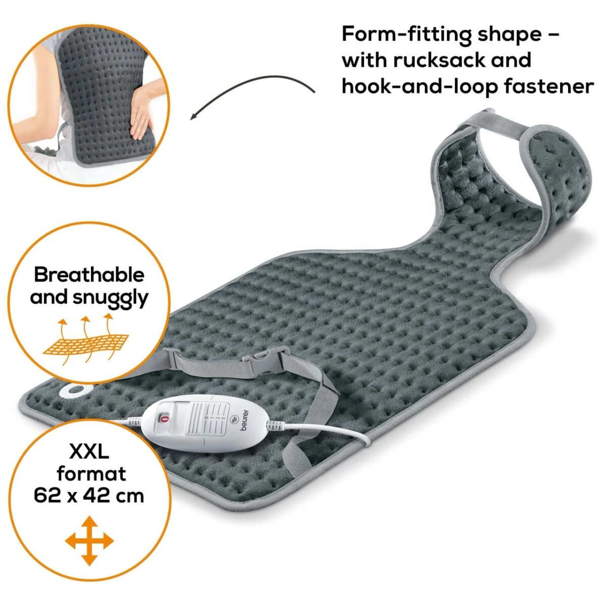 Nugaros ir kaklo šildytuvas Beurer HK53 Cosy-3