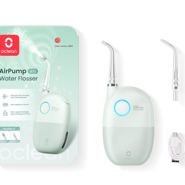 Bevielis burnos irigatorius Oclean AirPump A10 (Žalias)