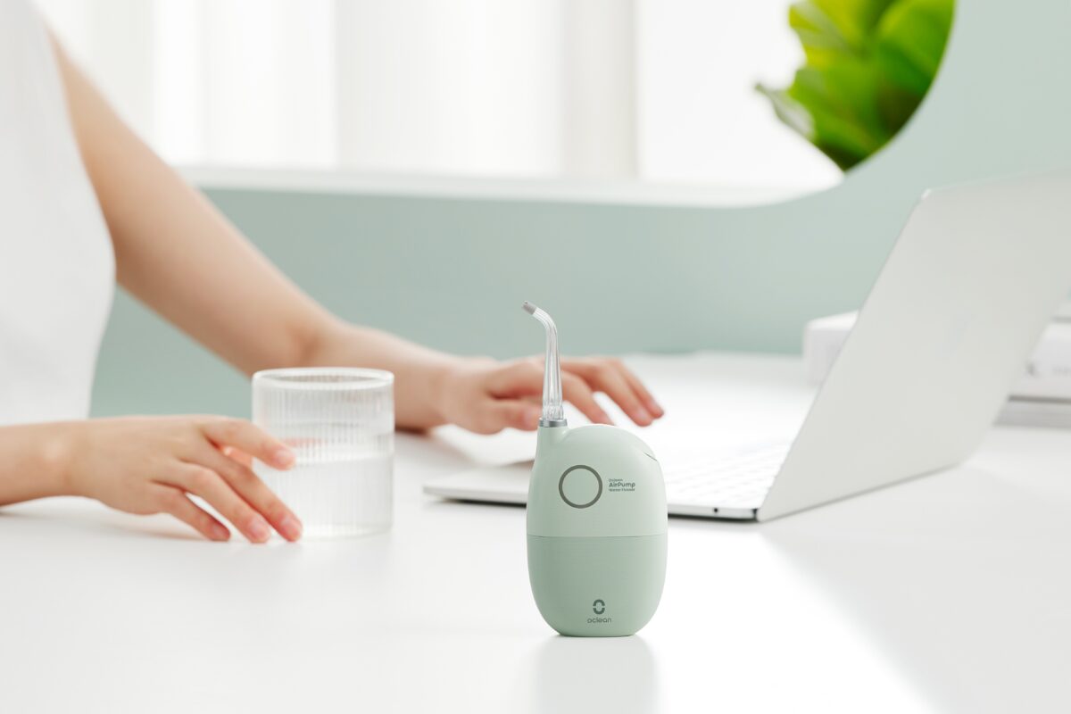 Bevielis burnos irigatorius Oclean AirPump A10 (Žalias)-3