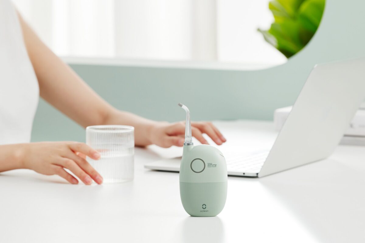 Bevielis burnos irigatorius Oclean AirPump A10 (Žalias)-3