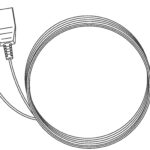 Jungiamasis laidas HubDIC MB-400 elektrostimuliatoriui