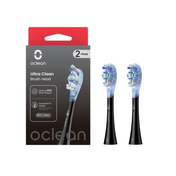 Pakaitinės galvutės Oclean Ultra Clean (2vnt.) (juodos)