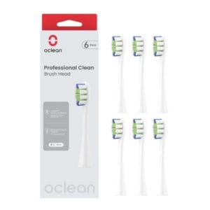 Pakaitinės galvutės Oclean šepetėliams Clean (6vnt.) (baltos)
