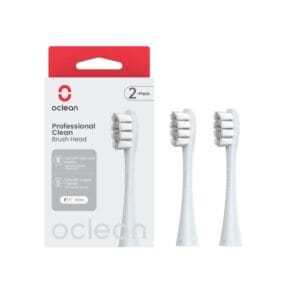 Pakaitinės galvutės Oclean šepetėliams Clean (2vnt.) (sidabrinės)
