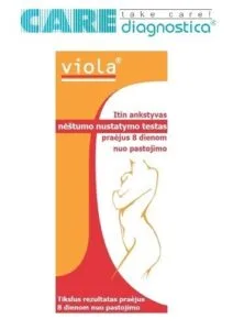 Ankstyvasis nėštumo testas CARE Diagnostica VIOLA