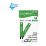 Gliukozės kiekio tyrimo juostelės BIOPTIK EasyTouch® II (50 vnt)