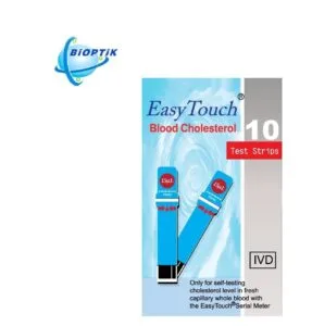 Cholesterolio kiekio tyrimo juostelės BIOPTIK EasyTouch® (10 vnt)