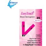 Hemoglobino kiekio tyrimo juostelės BIOPTIK EasyTouch® (25 vnt)