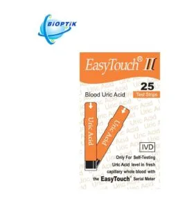 Šlapimo rūgšties kiekio tyrimo juostelės BIOPTIK EasyTouch® II (25 vnt)