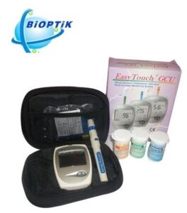 Analizatorius gliukozės, cholesterolio ir šlapimo rūgšties kiekio nustatymui BIOPTIK EasyTouch® GCU