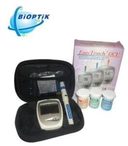 Analizatorius gliukozės, cholesterolio ir šlapimo rūgšties kiekio nustatymui BIOPTIK EasyTouch® GCU