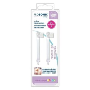 Papildomi antgaliai dantų šepetėliui Visiomed ProSonic Baby
