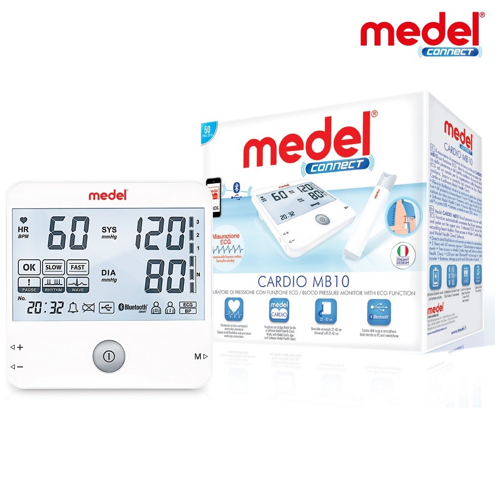 Žastinis kraujospūdžio matuoklis Medel Connect Cardio Žastinis kraujospūdžio matuoklis Medel Connect Cardio