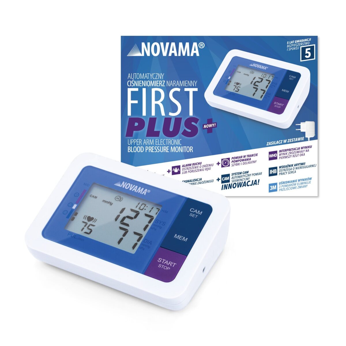 Žastinis kraujospūdžio matuoklis NOVAMA First Plus-2
