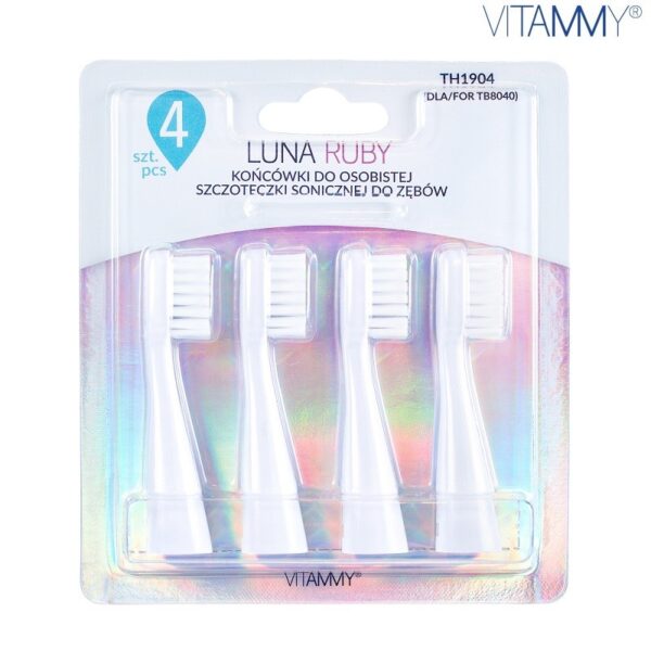 Antgaliai dantų šepetėliui VITAMMY Luna