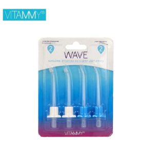 Pakaitiniai antgaliai Vitammy Wave burnos irigatoriui (4vnt.)