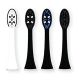 Antgaliai dantų šepetėliams VITAMMY Onyx, Pearl+ Noire, Aurum (4 vnt.)-1