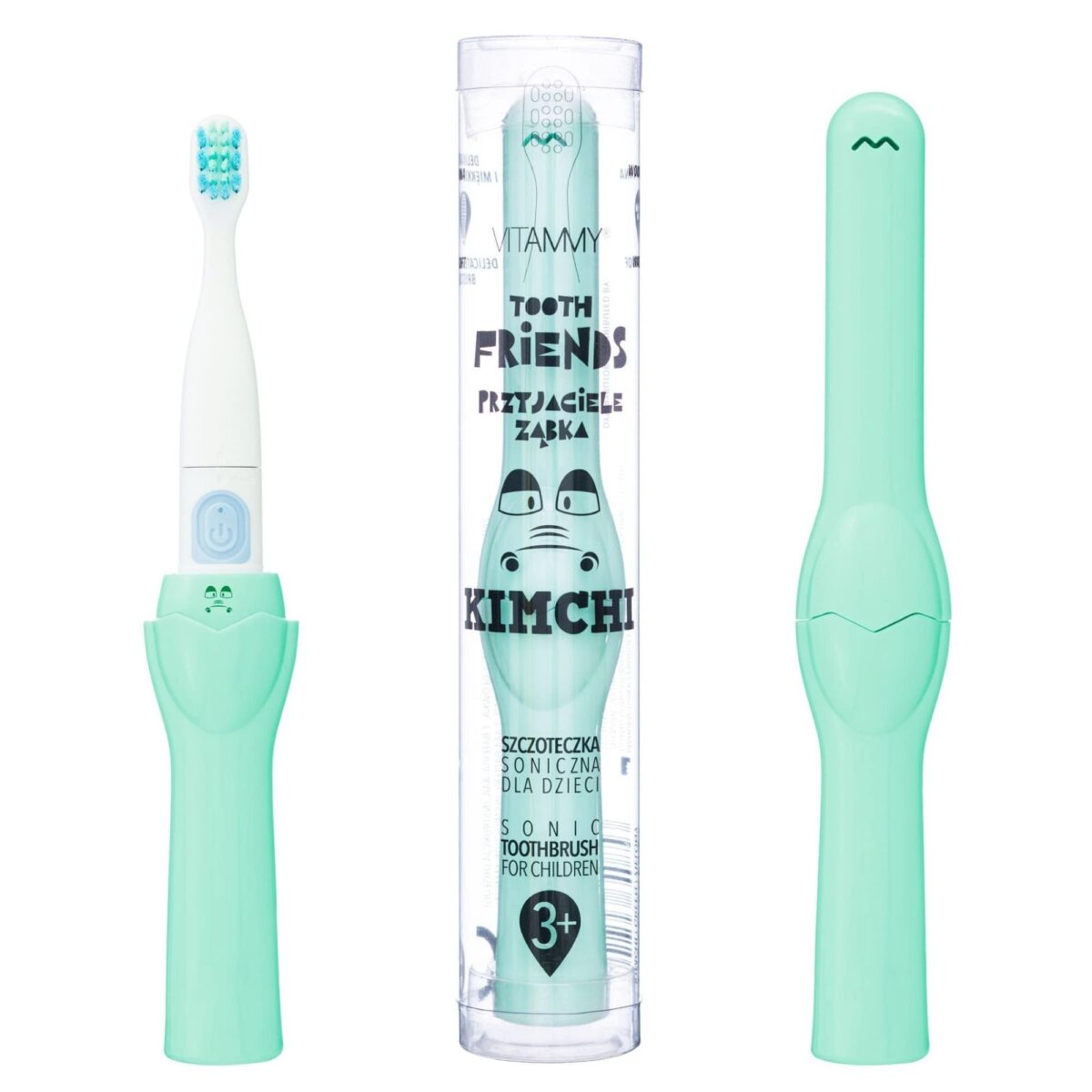 Elektrinis dantų šepetėlis vaikams VITAMMY Tooth Friends Kimchi (3+)-2