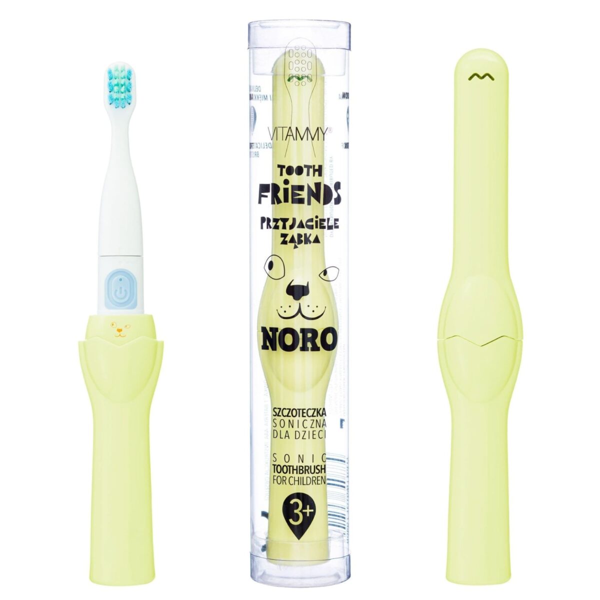 Elektrinis dantų šepetėlis vaikams VITAMMY Tooth Friends Noro (3+)-2