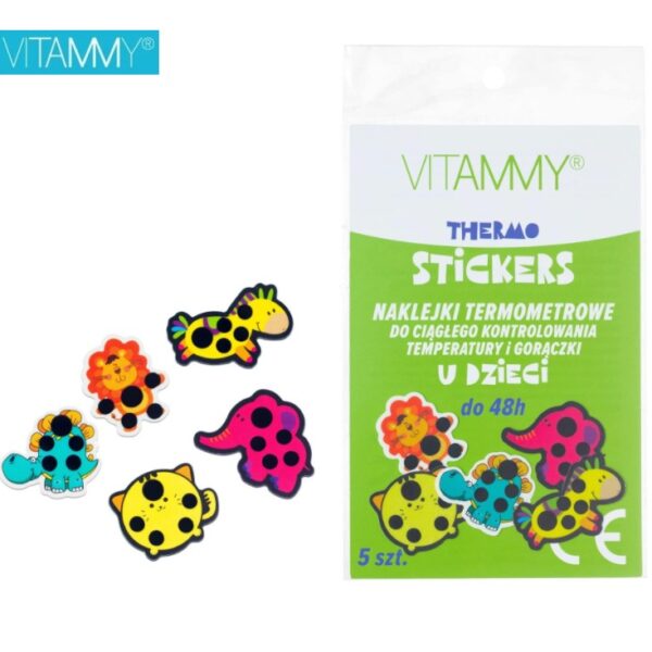 Temperatūros matavimo lipdukai VITAMMY Thermo stickers (5vnt.)