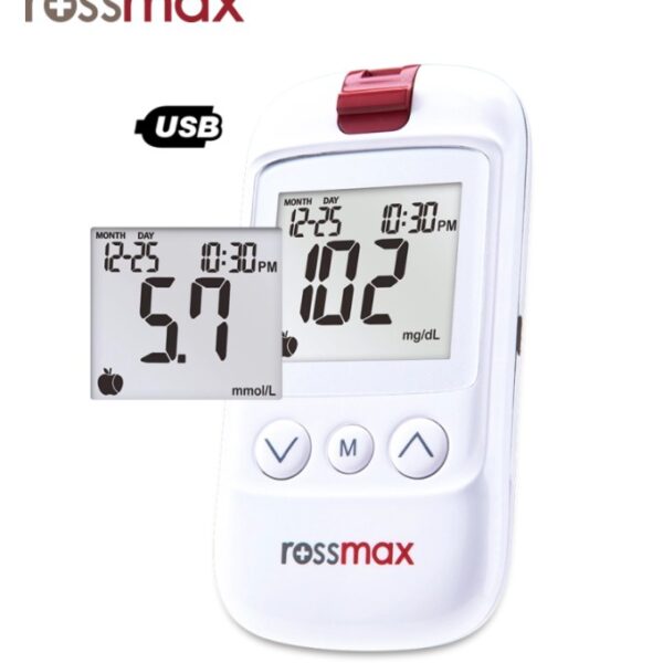 Gliukozės kiekio kraujyje matavimo prietaisas Rossmax HS200