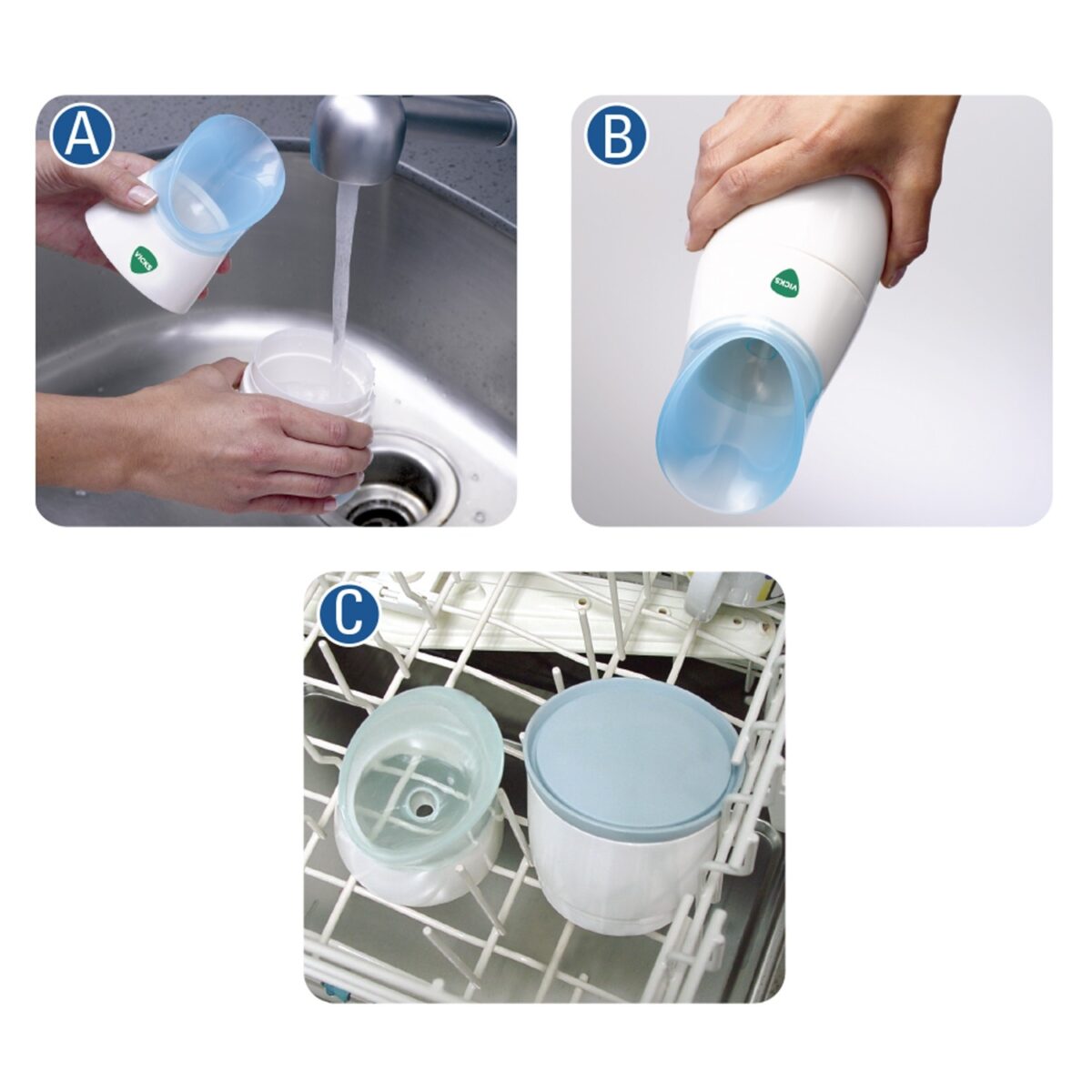 Inhaliatorius VICKS V1300 Steam Inhaler-5