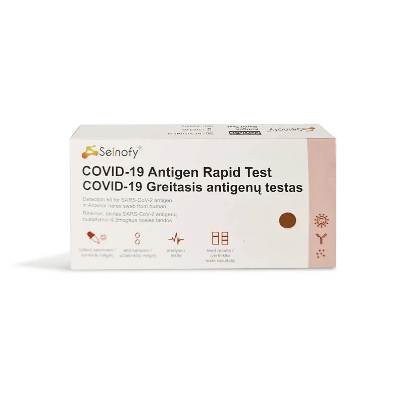 Greitasis Covid-19 antigenų testas Seinofy® (iš nosies landų)