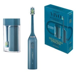 Elektrinis dantų šepetėlis VITAMMY VIVO su dėklu (tamsiai mėlyna)