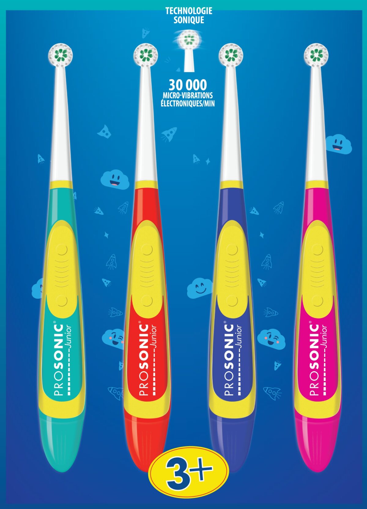 Elektrinis dantų šepetėlis vaikams Visiomed ProSonic Junior-1