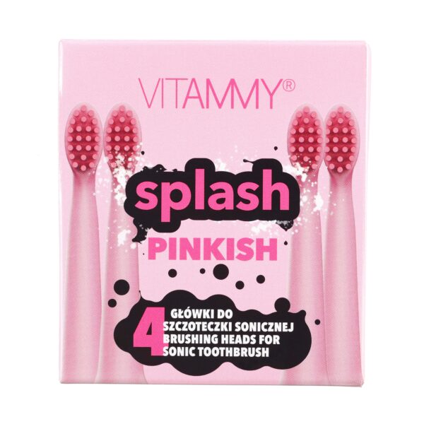 Antgaliai dantų šepetėliui VITAMMY Splash (rožinė)