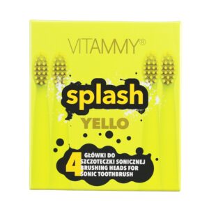 Antgaliai dantų šepetėliui VITAMMY Splash (geltona)