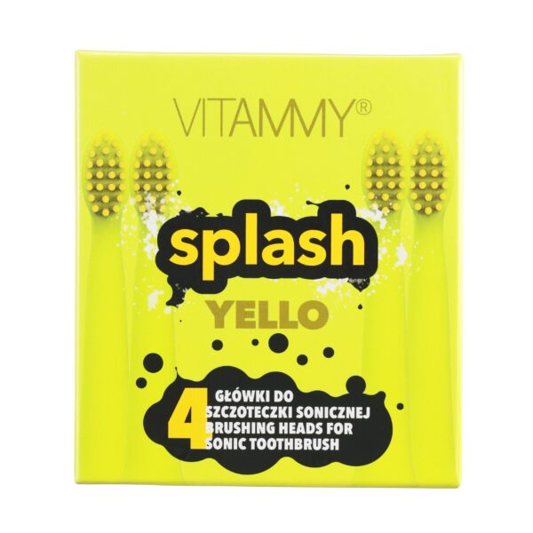Antgaliai dantų šepetėliui VITAMMY Splash (geltona)