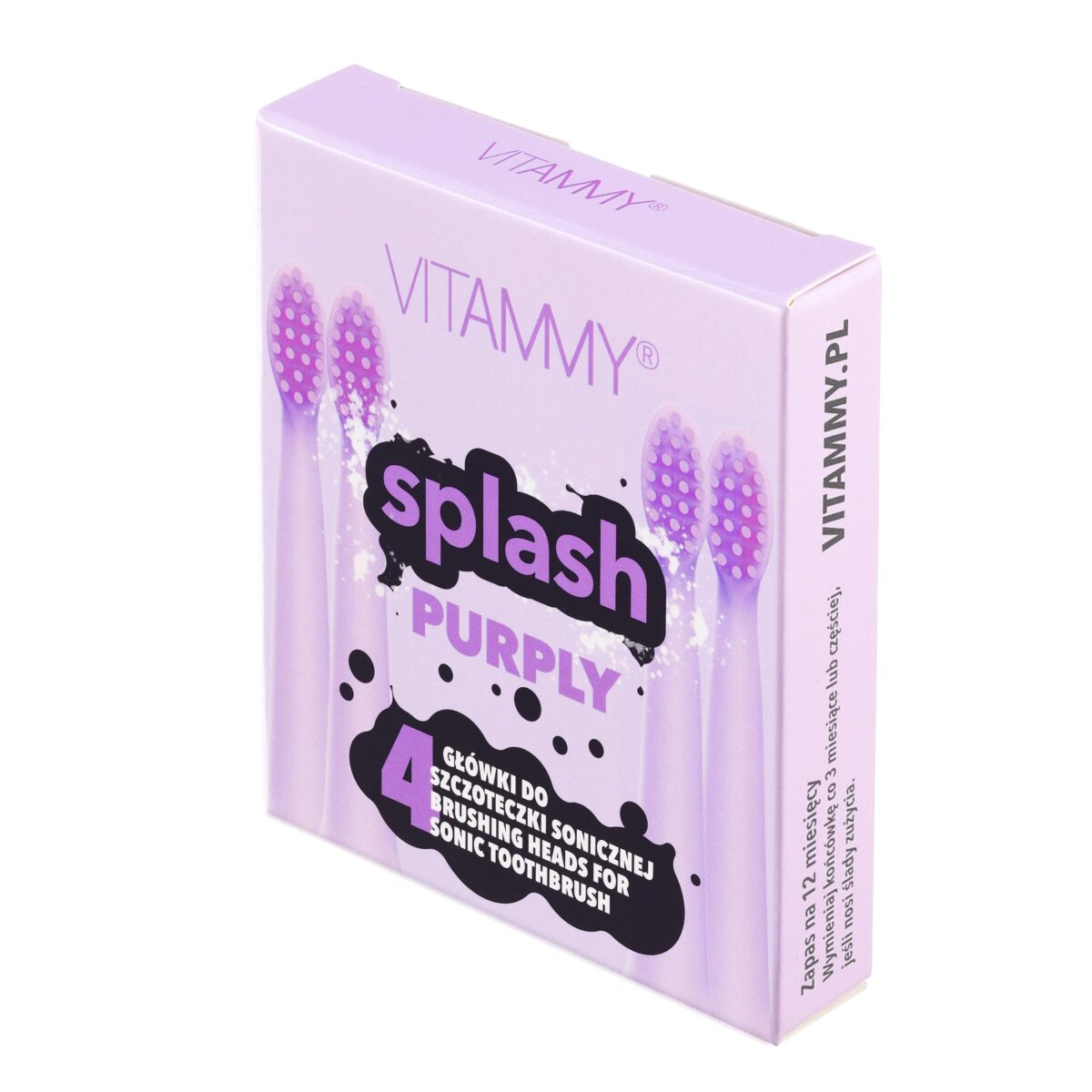 Antgaliai dantų šepetėliui VITAMMY Splash (violetinė)-1