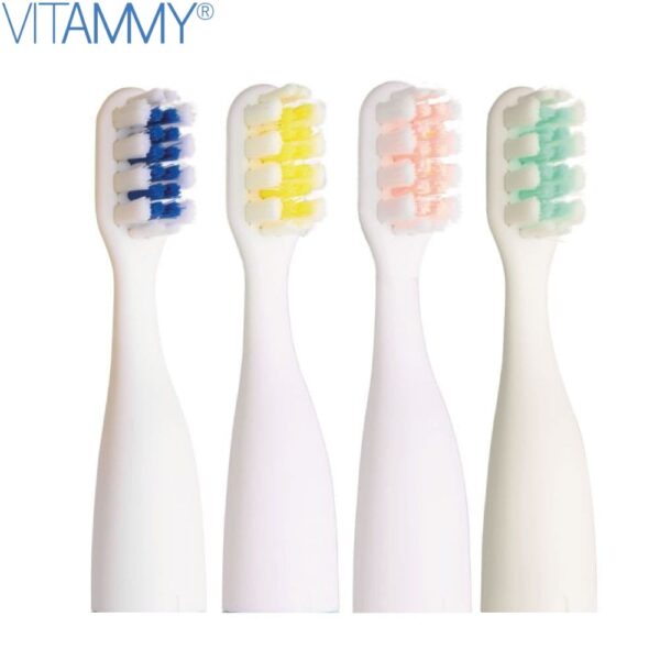 Pakaitinės galvutės dantų šepetėliui VITAMMY Buzz / 4vnt.
