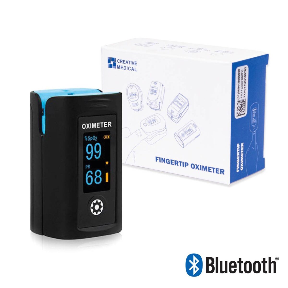 Piršto pulsoksimetras Creative PC60FW su Bluetooth-1