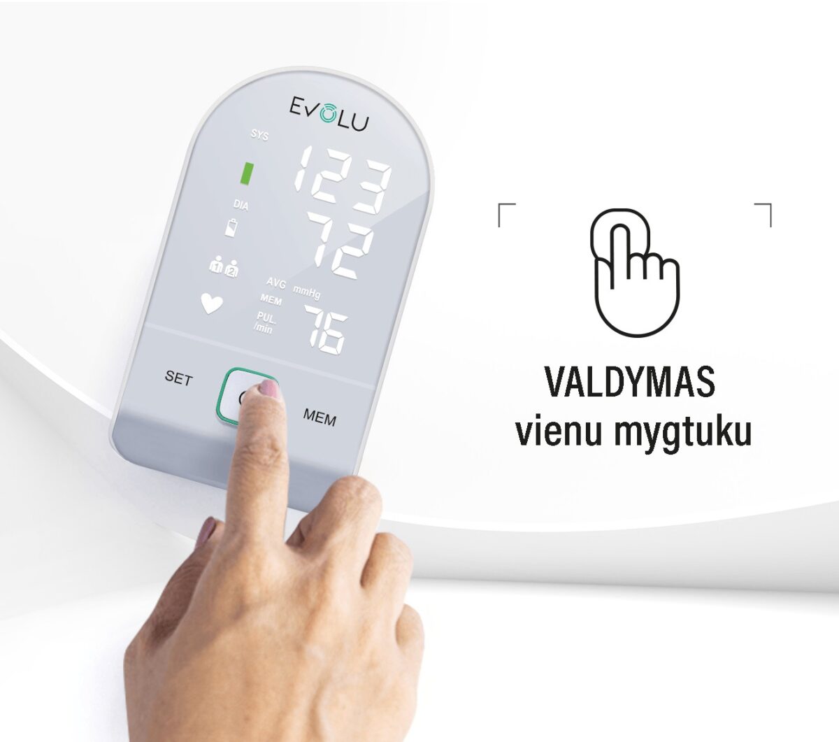 Žastinis kraujospūdžio matuoklis EVOLU Intelligent-5