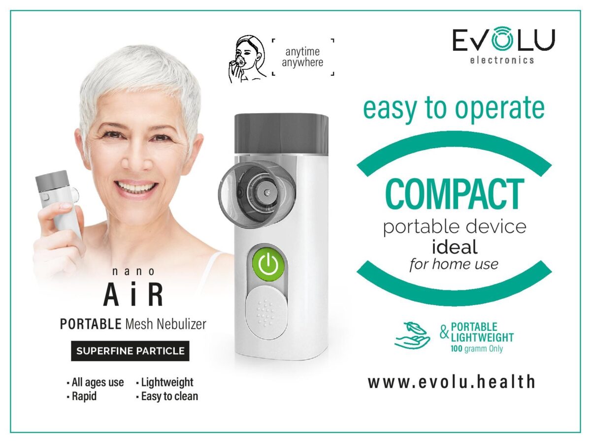 Nešiojamas tinklelinis inhaliatorius EVOLU NANO AIR-4