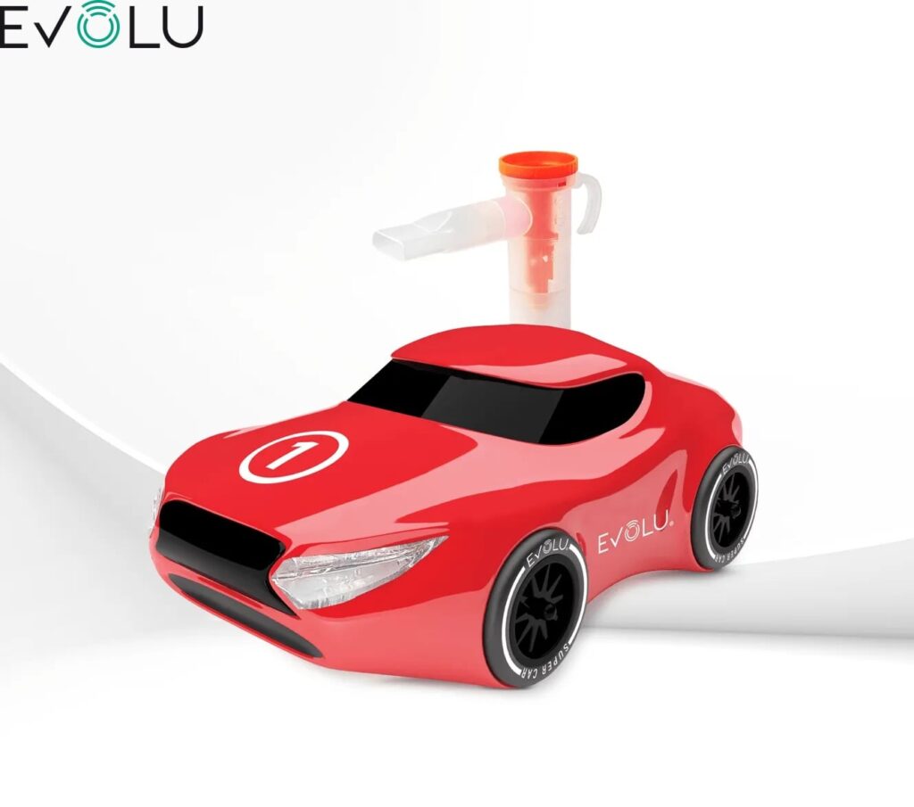 EVOLU kompresorinis inhaliatorius vaikams Super Car