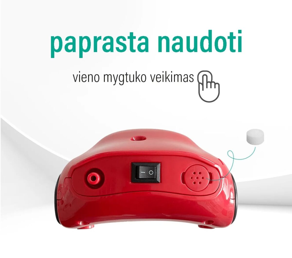 EVOLU kompresorinis inhaliatorius vaikams Super Car-3