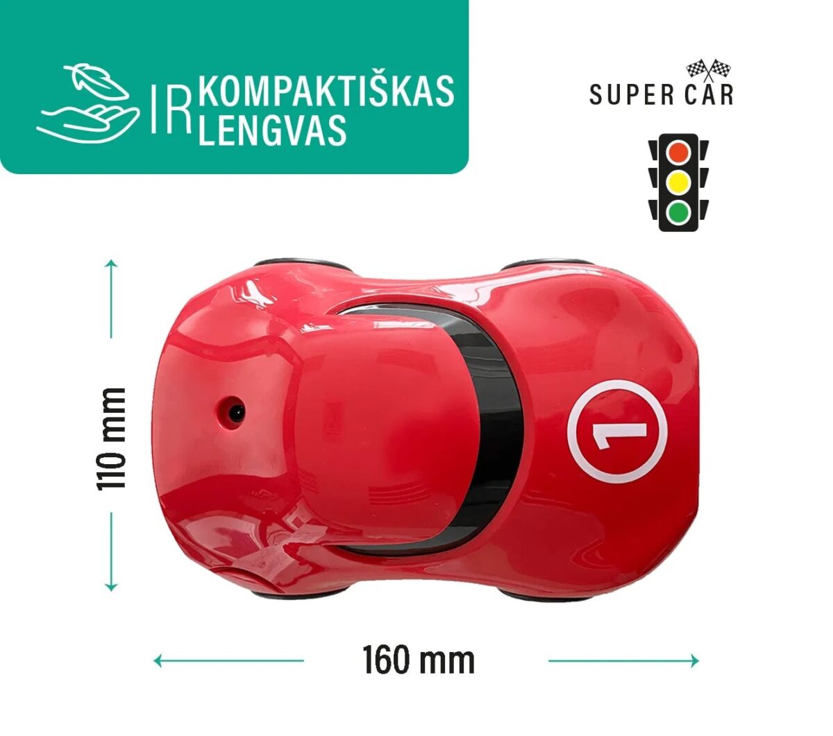 EVOLU kompresorinis inhaliatorius vaikams Super Car-7