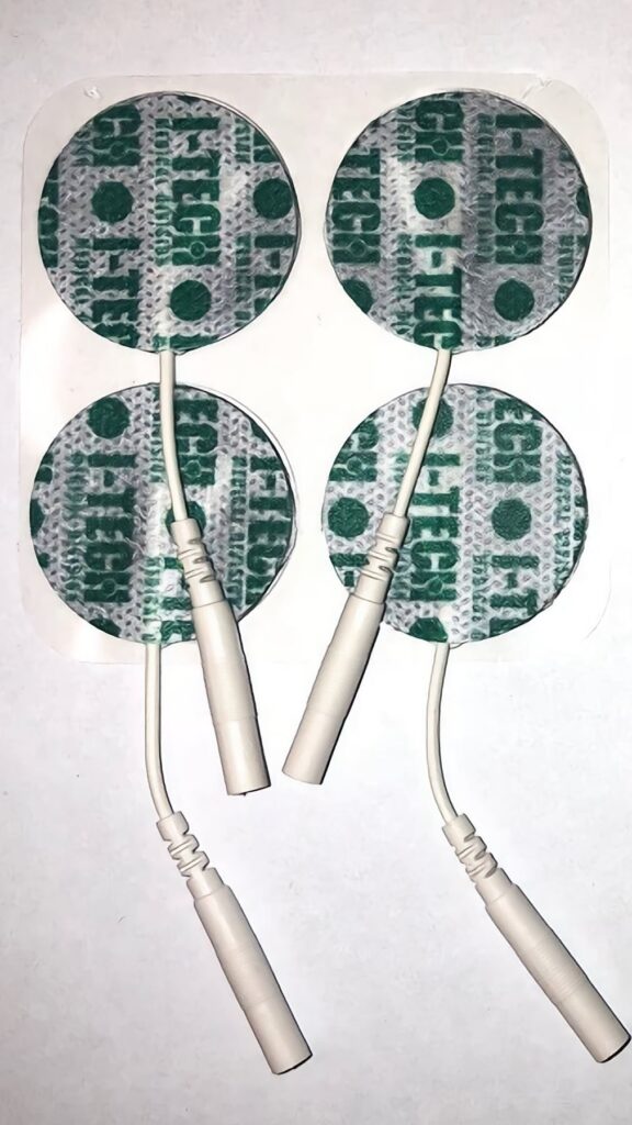 Pakaitiniai apvalūs 32 mm skersmens elektrodai I-TECH elektrostimuliatoriams (4 vnt.)