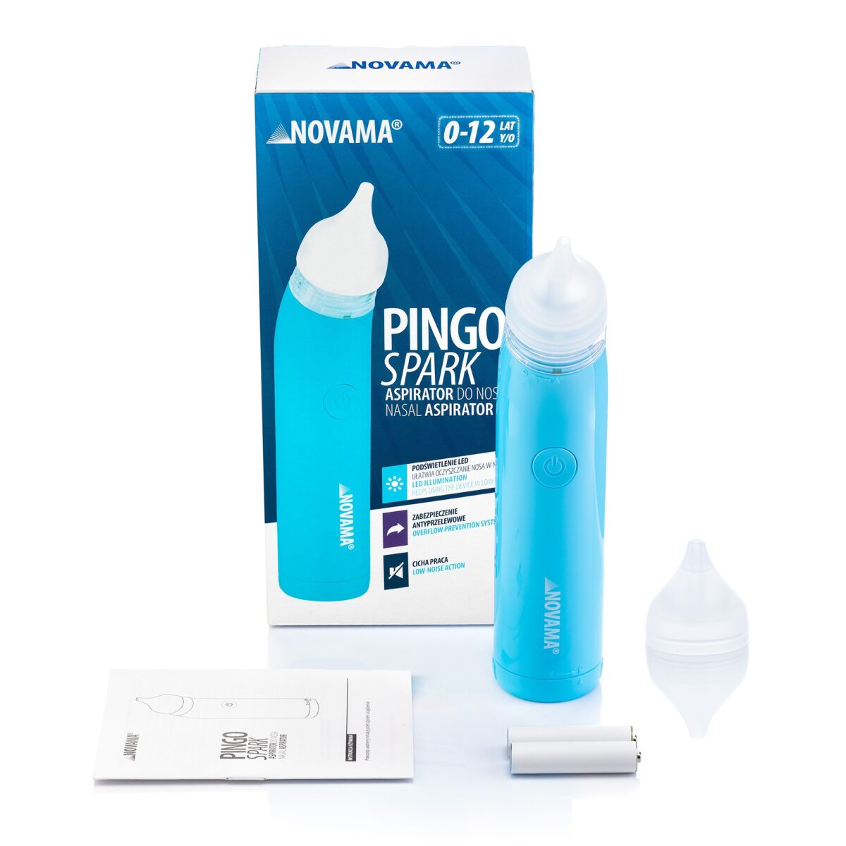 Nosies aspiratorius su pašvietimu Novama Pingo Spark Blue-5